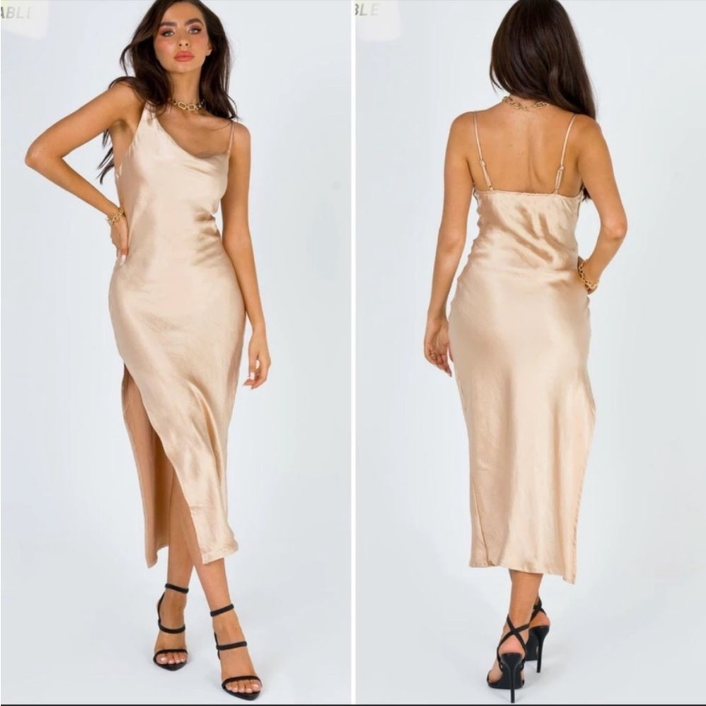 Princess Polly Silk Midi Dress